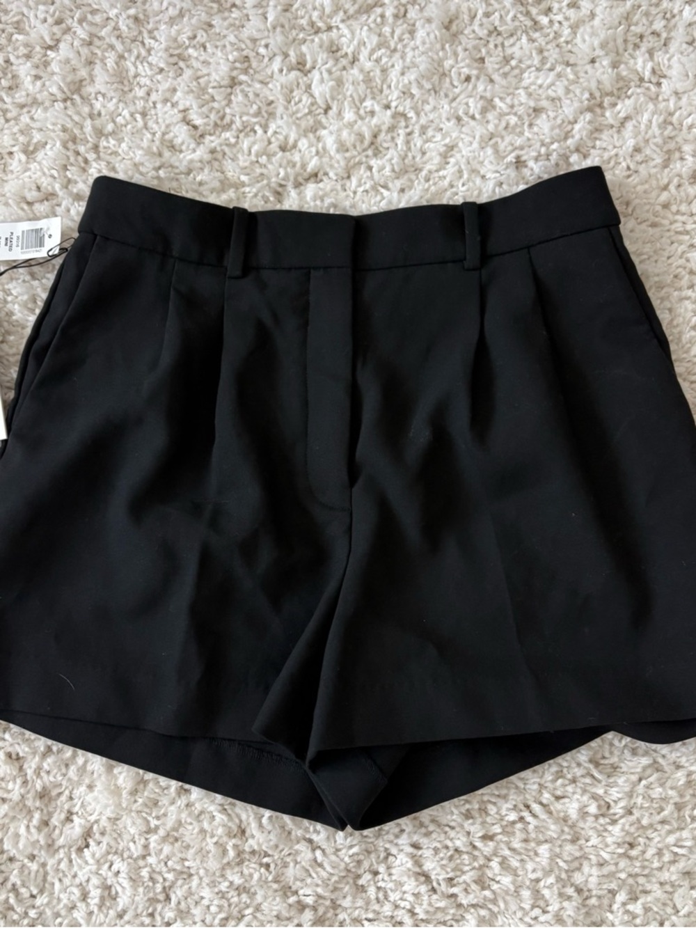 Aritzia Black High-Waist Tailored Shorts 8 NWT